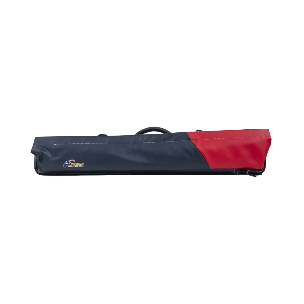 Étui rigide noir et rouge pour queue de billard Predator Urbain - 2 fûts x 4 tiges