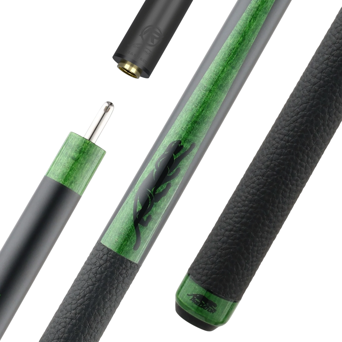 Predator Sport 2 Uni-Loc en érable ondé teinté vert 1 - Manche seulement avec revêtement