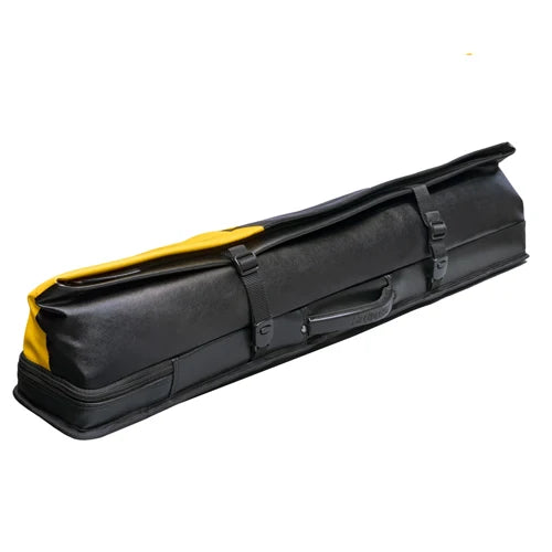 Étui rigide noir et jaune pour queue de billard Predator Urbain - 2 fûts x 4 tiges