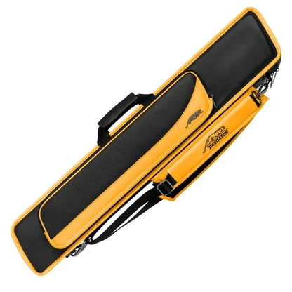 Étui souple pour queue de billard Roadline noir/jaune - 4 fûts x 8 tiges
